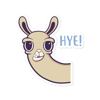 Llama says HYE! - Bubble-free sticker