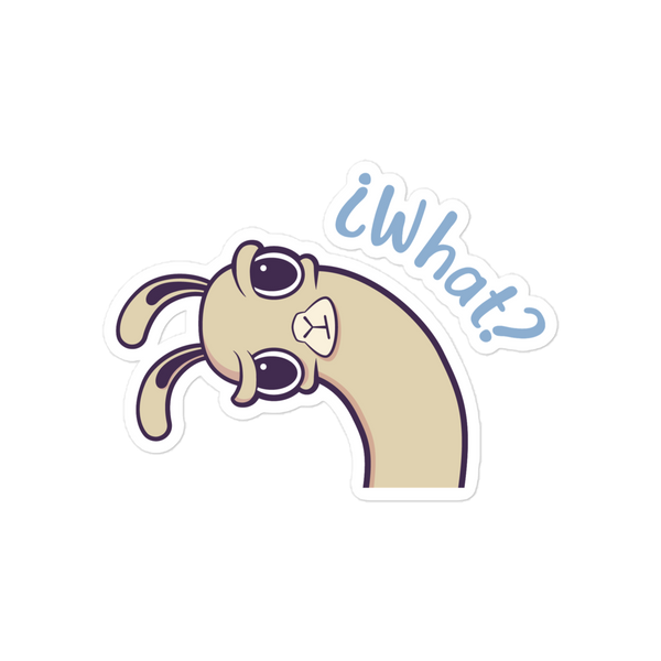 Llama says ¿What? - Bubble-free sticker